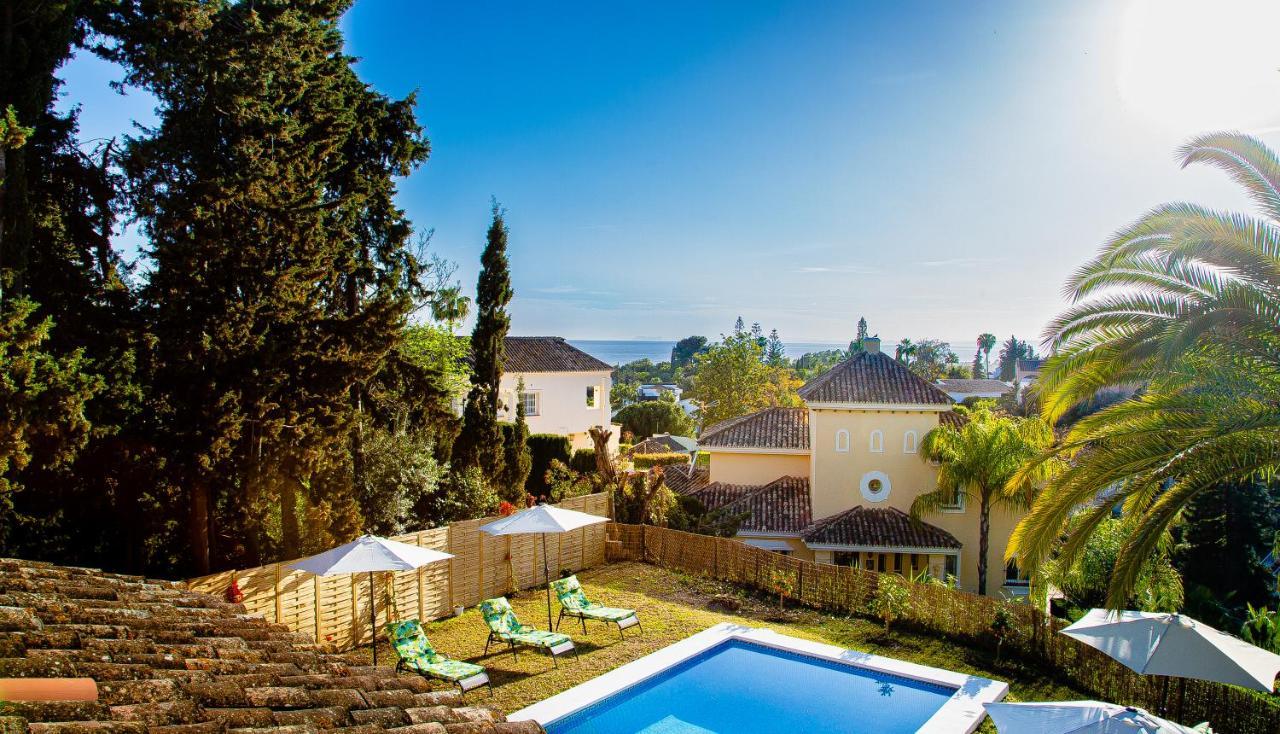 Villa Maria In El Rosario - Mit Sicht Auf Gibralta Marbella Bagian luar foto
